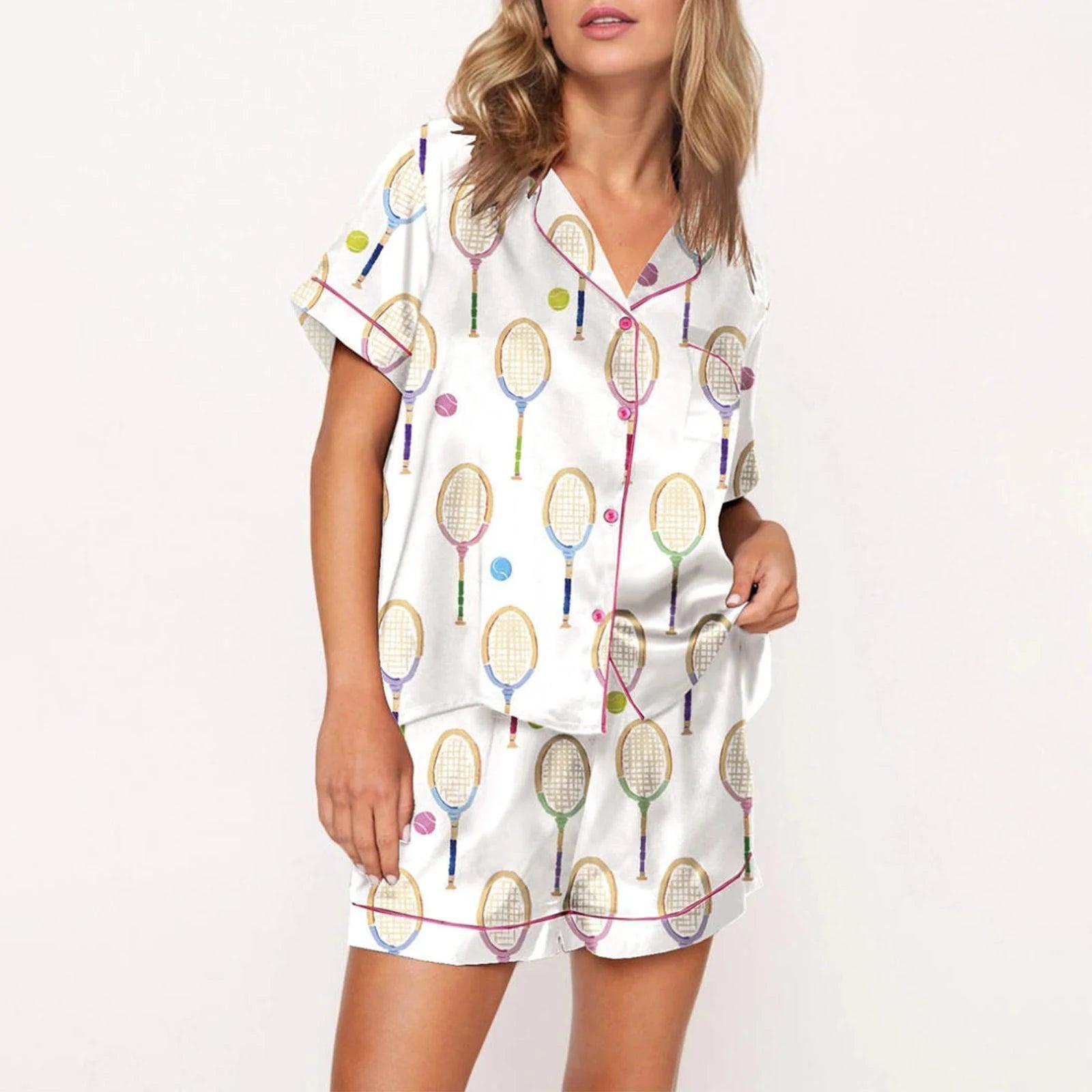 paddles + rackets pajamas - basil boutique