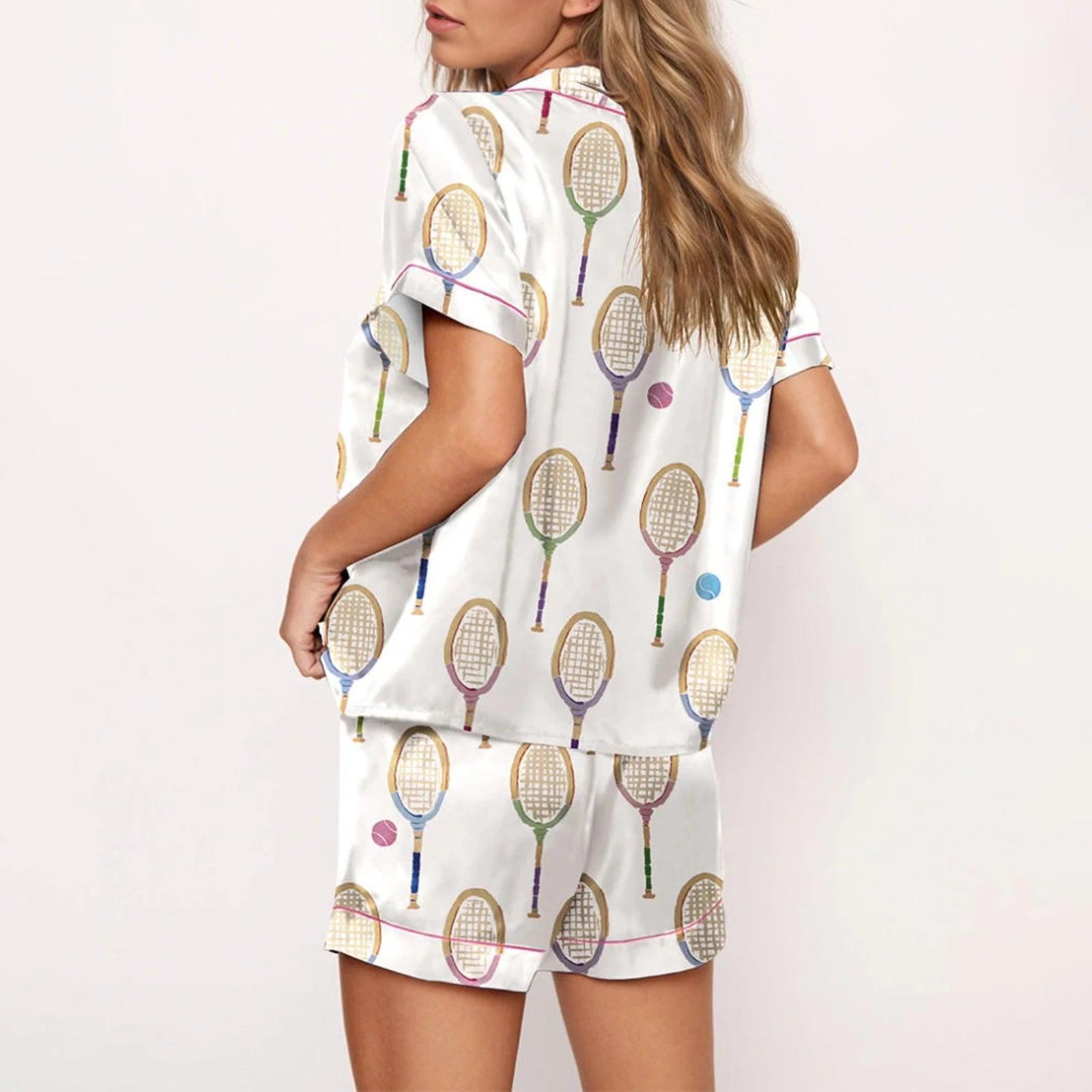 paddles + rackets pajamas - basil boutique