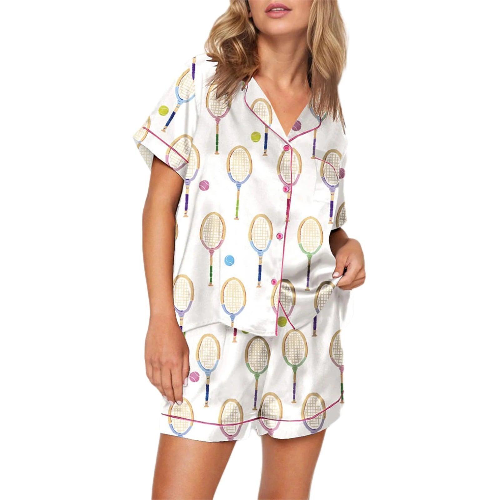 paddles + rackets pajamas - basil boutique