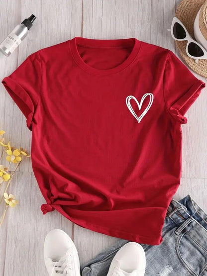 pencil heart t-shirt - basil boutique