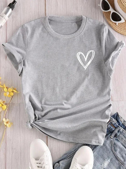 pencil heart t-shirt - basil boutique