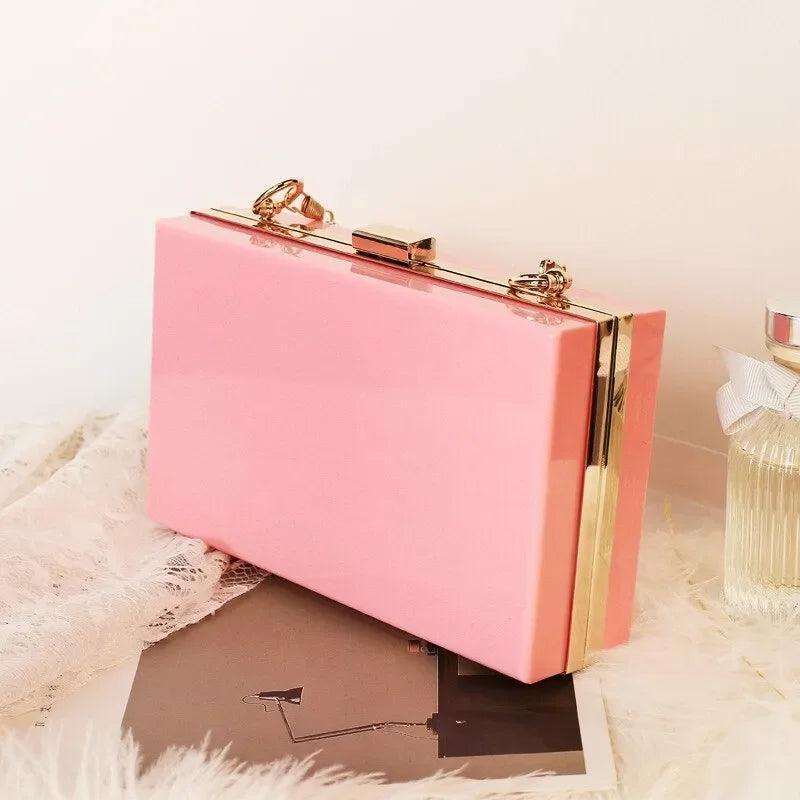 personalized acrylic clutch - basil boutique