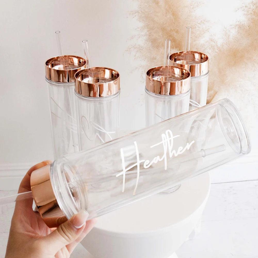 personalized acrylic tumbler - basil boutique