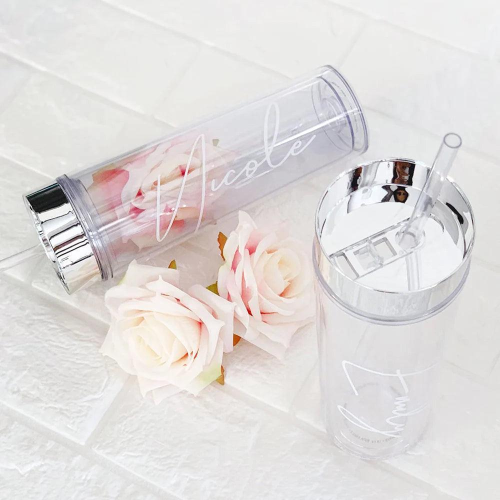 personalized acrylic tumbler - basil boutique