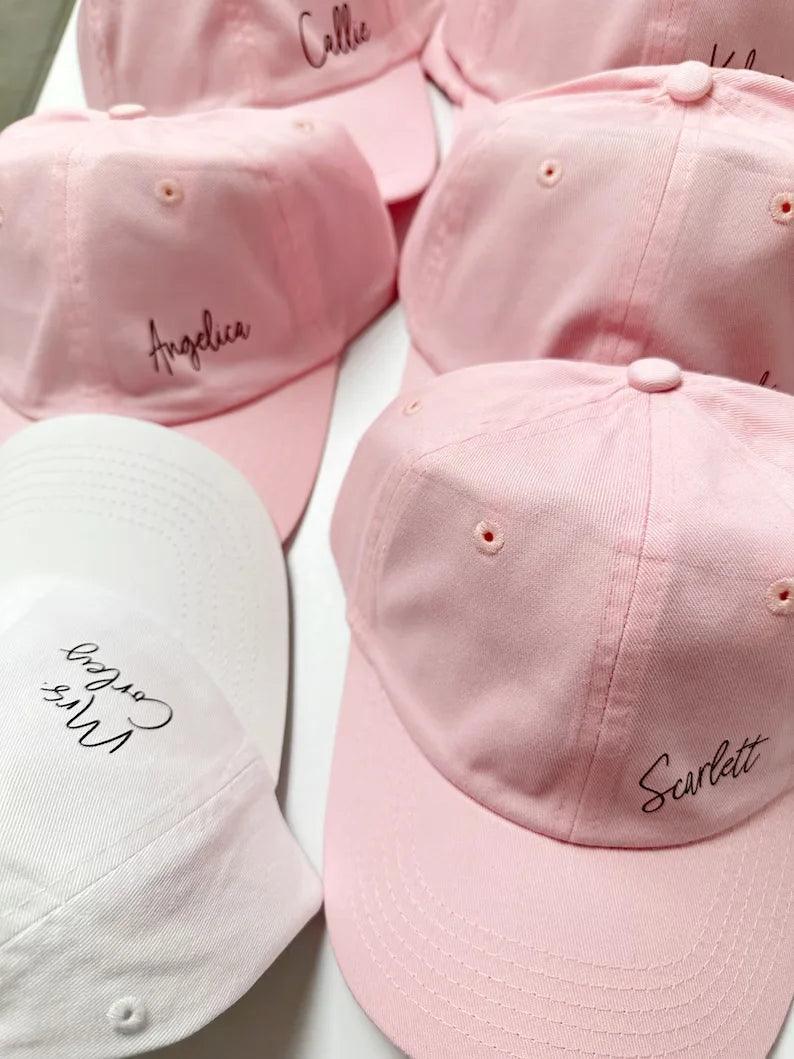 personalized baseball hat - basil boutique