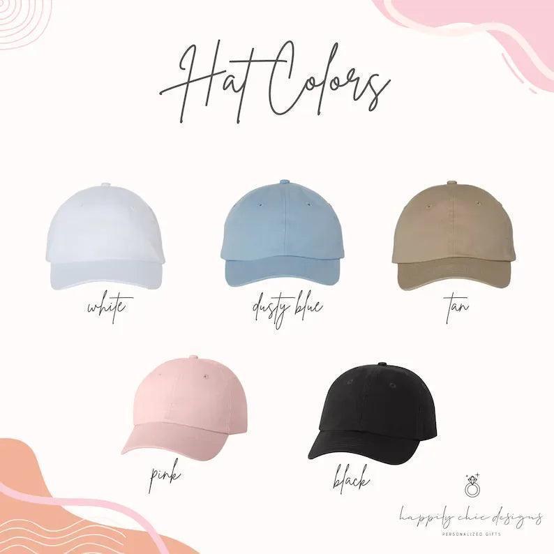 personalized baseball hat - basil boutique
