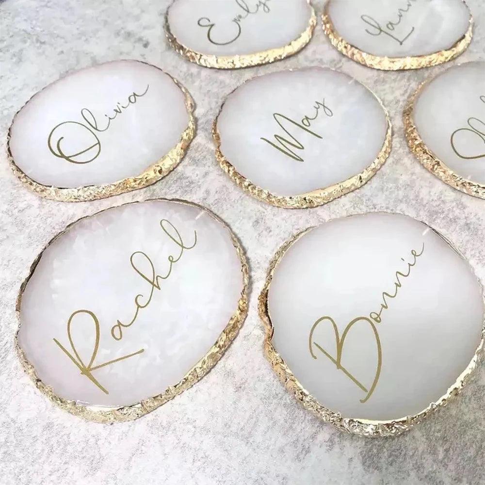 personalized coasters - basil boutique