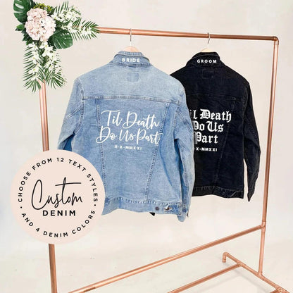 personalized denim jacket - basil boutique