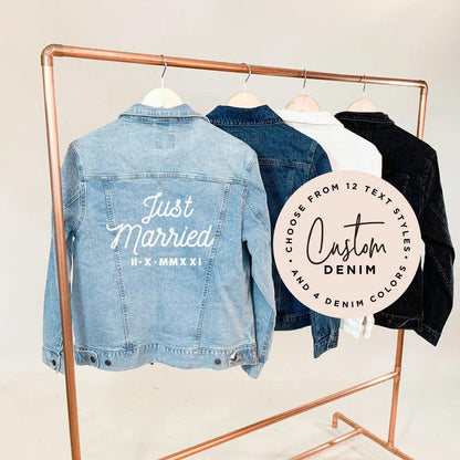 personalized denim jacket - basil boutique