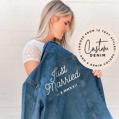 personalized denim jacket - basil boutique