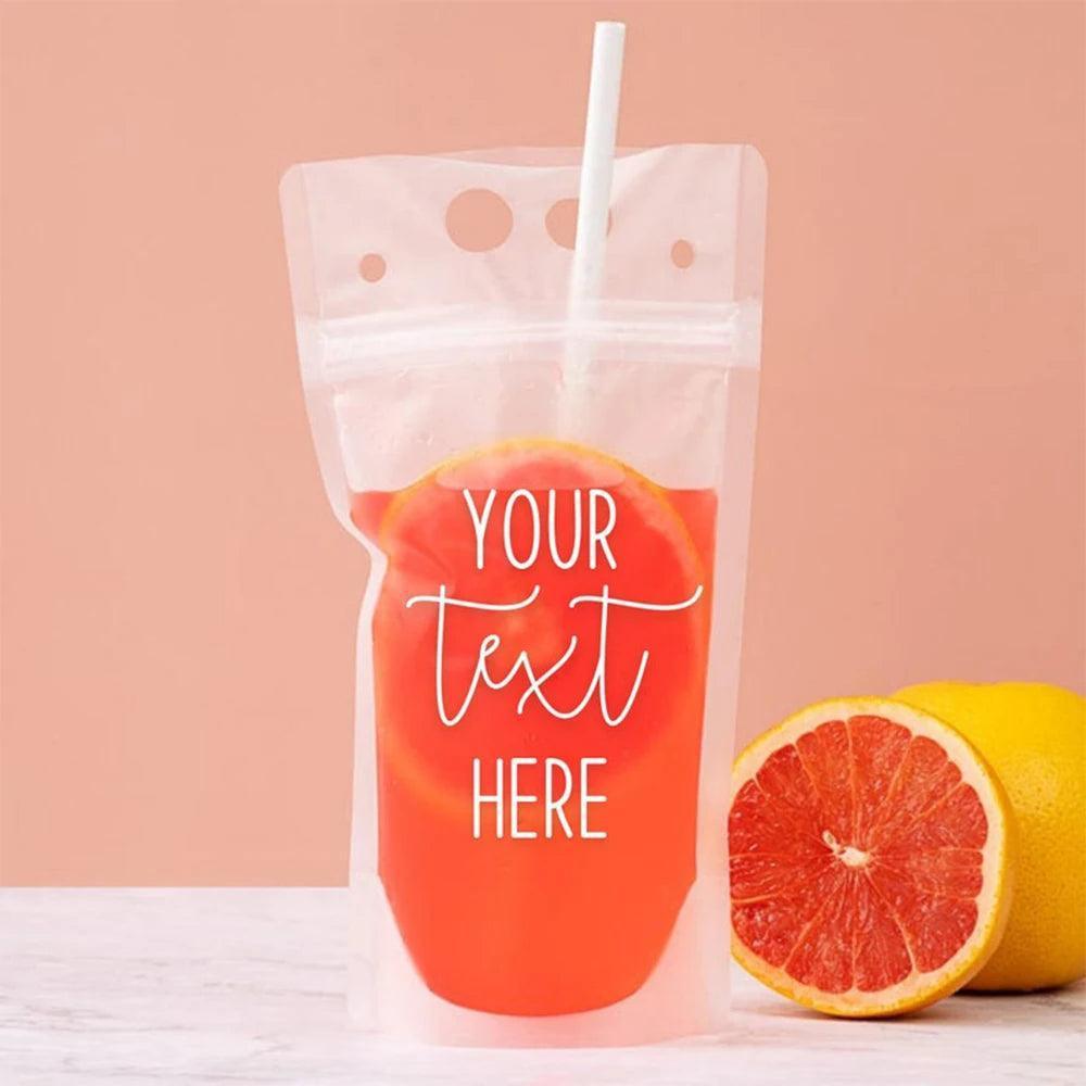 personalized drink pouches - basil boutique