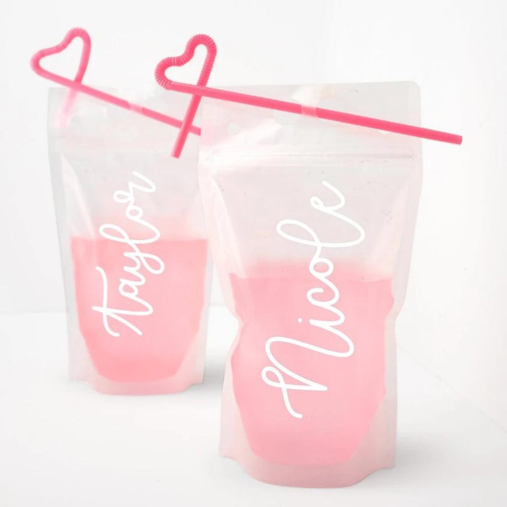 personalized drink pouches - basil boutique