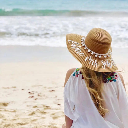 personalized floppy hat - basil boutique