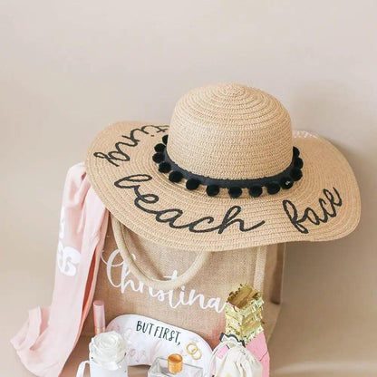 personalized floppy hat - basil boutique