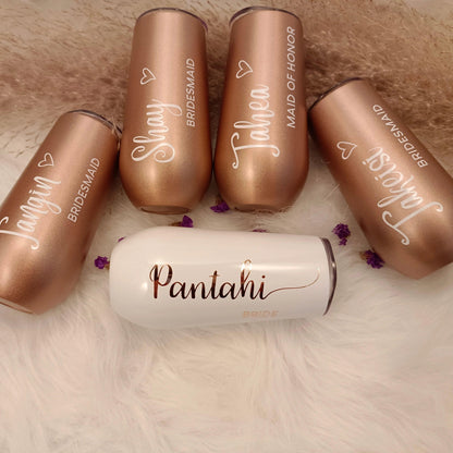 personalized flute tumbler - basil boutique