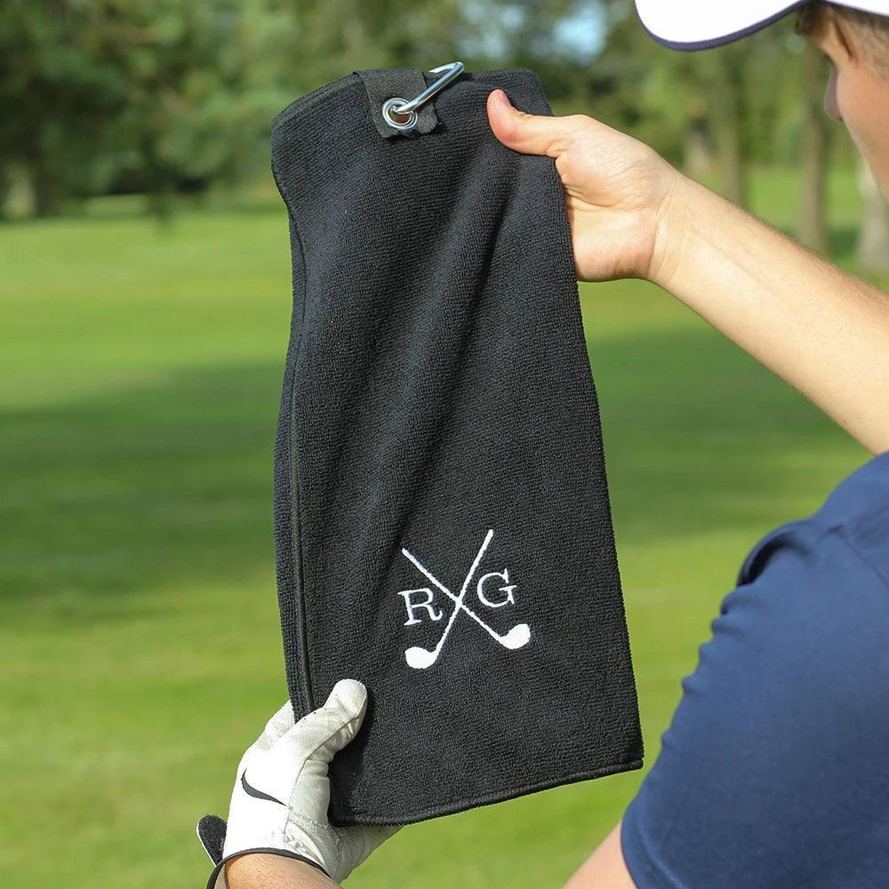 personalized golf towel - basil boutique