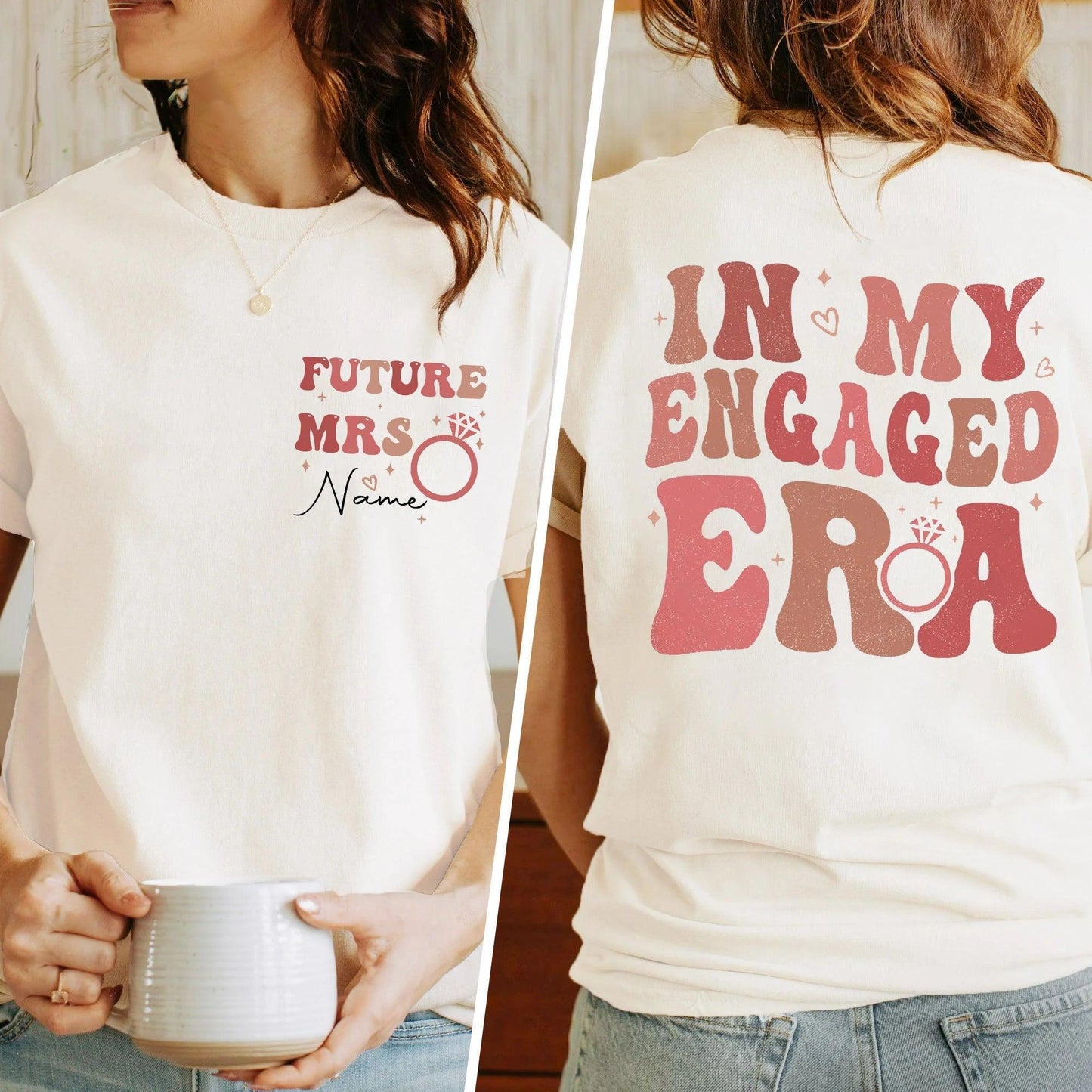 personalized in my engaged era t-shirt - basil boutique