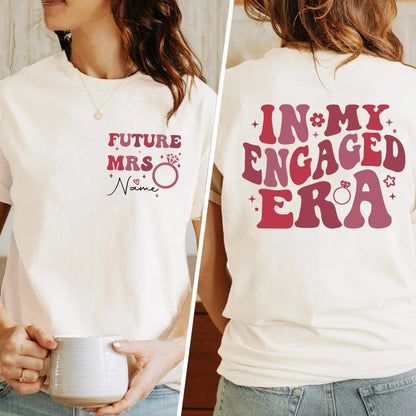 personalized in my engaged era t-shirt - basil boutique