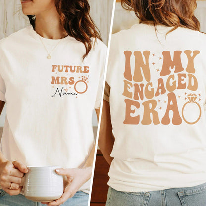 personalized in my engaged era t-shirt - basil boutique