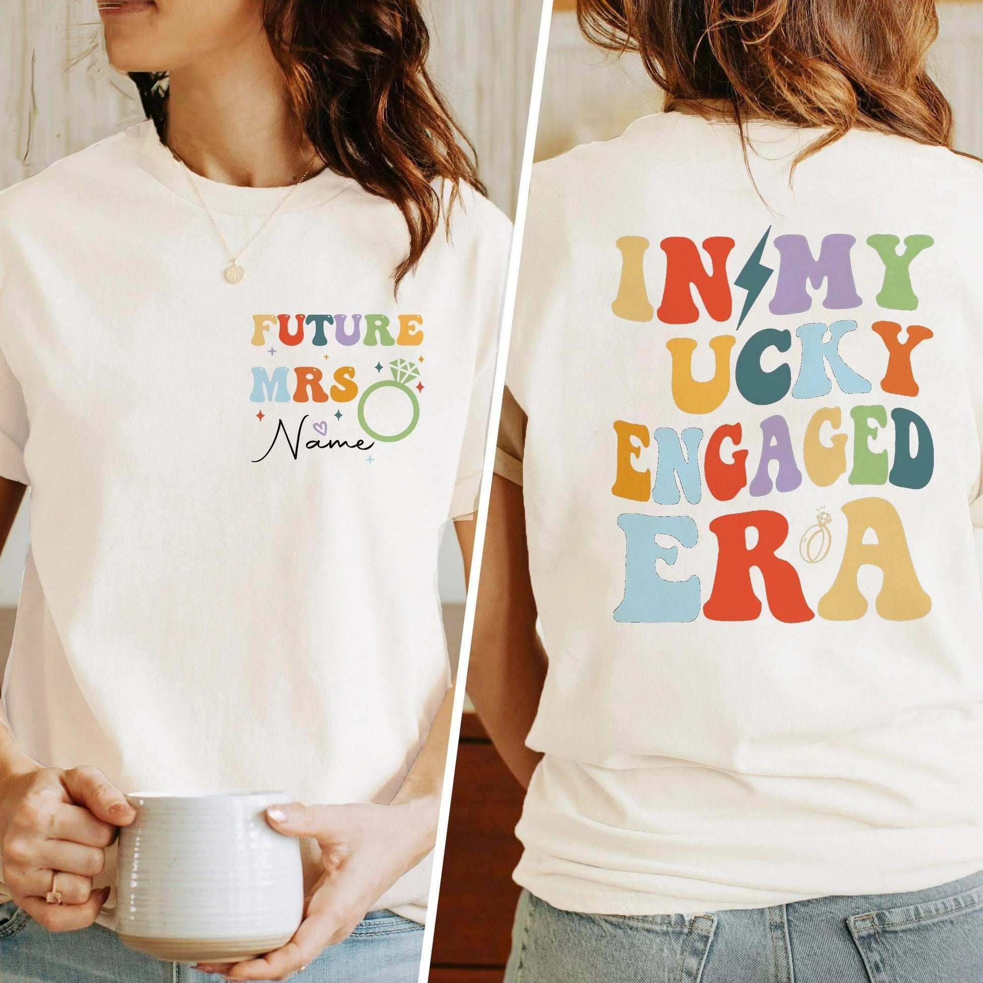 personalized in my engaged era t-shirt - basil boutique