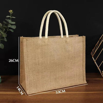 personalized jute tote - basil boutique