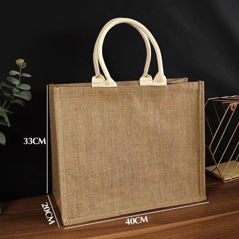 personalized jute tote - basil boutique