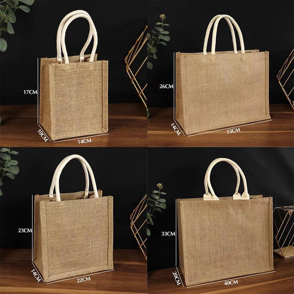 personalized jute tote - basil boutique