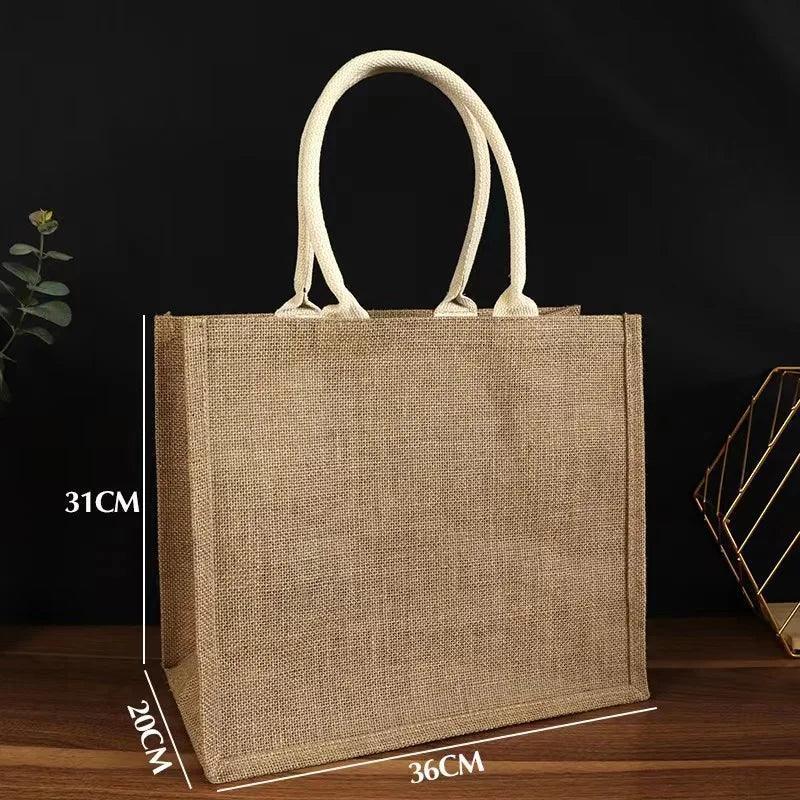 personalized jute tote - basil boutique