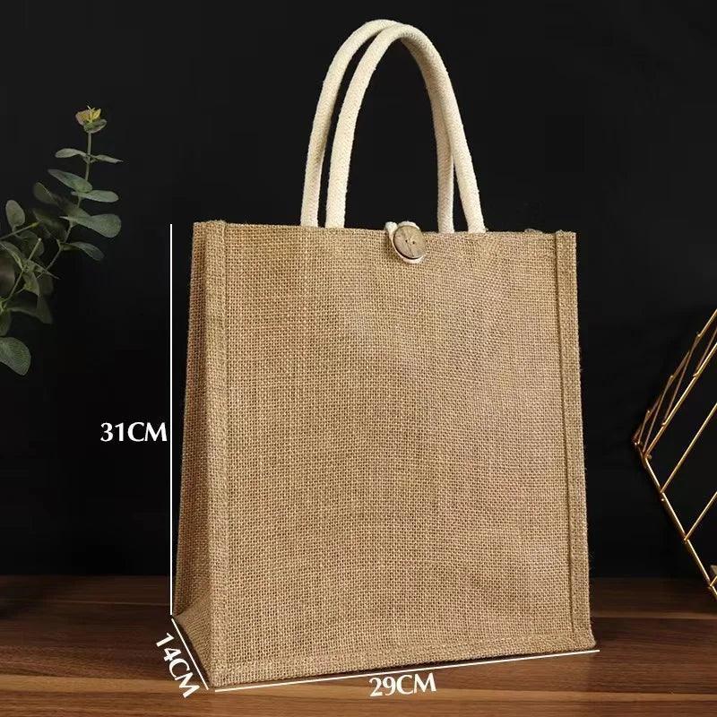 personalized jute tote - basil boutique