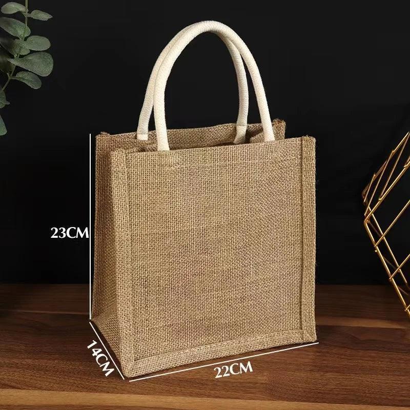 personalized jute tote - basil boutique