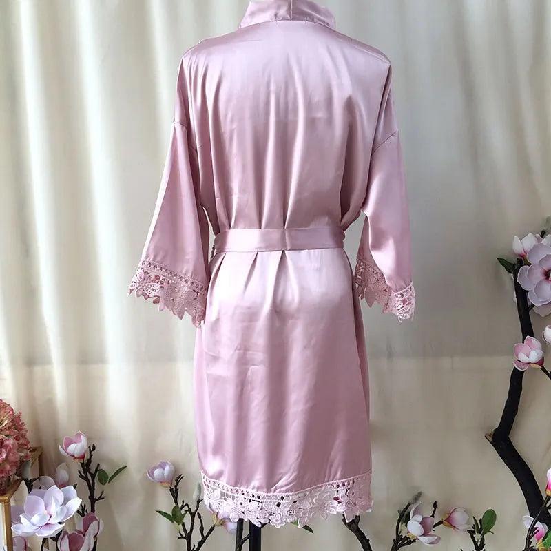 personalized lace robe - basil boutique