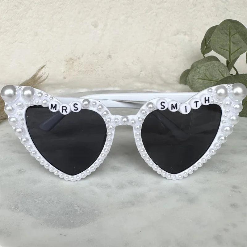 personalized pearl sunglasses - basil boutique