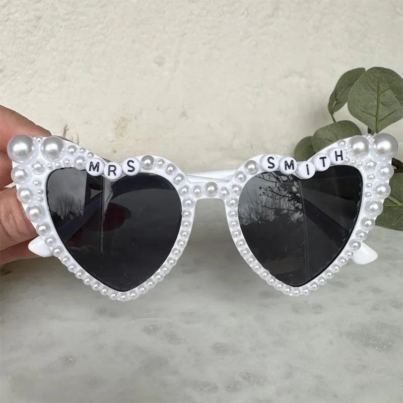 personalized pearl sunglasses - basil boutique