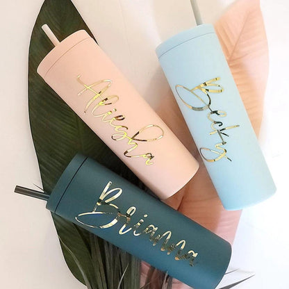 personalized slim tumbler - basil boutique