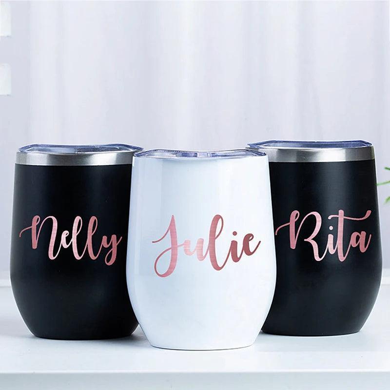 personalized wine tumbler - basil boutique