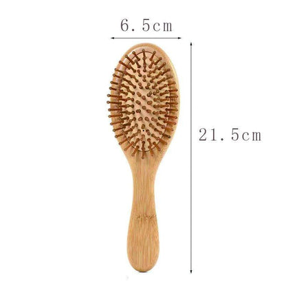 personalized wooden hair brush - basil boutique