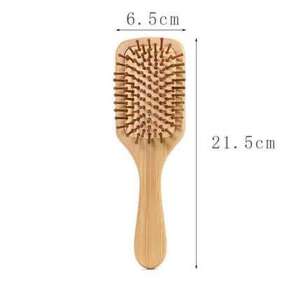 personalized wooden hair brush - basil boutique