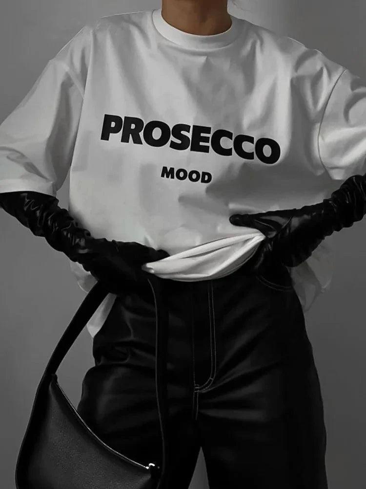 prosecco mood t-shirt - basil boutique