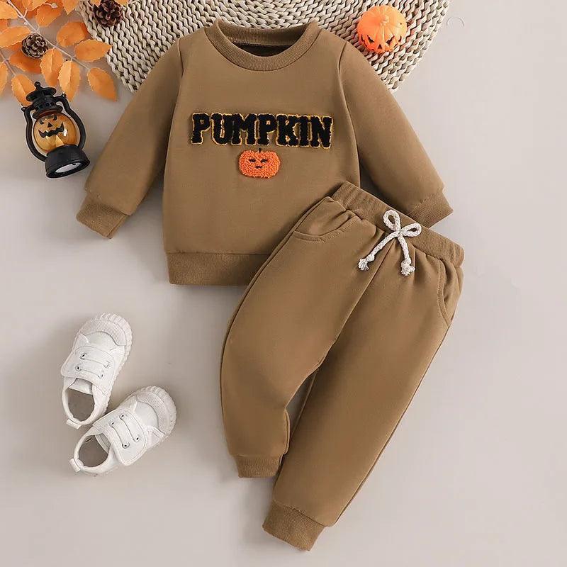 pumpkin kids outfit - basil boutique