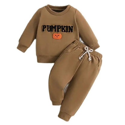 pumpkin kids outfit - basil boutique