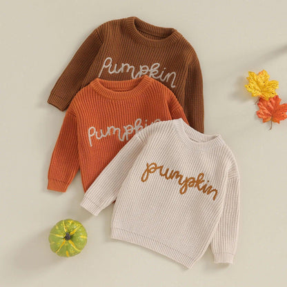 pumpkin kids sweatshirt - basil boutique