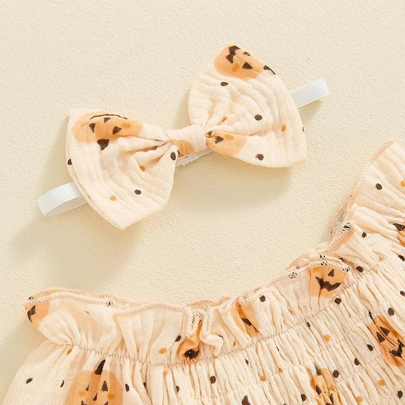 pumpkin' munchkin' onesie - basil boutique