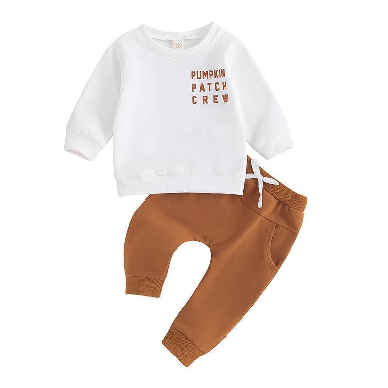 pumpkin patch crew kids outfit - basil boutique