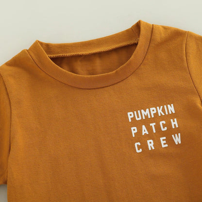 pumpkin patch crew kids t-shirt - basil boutique