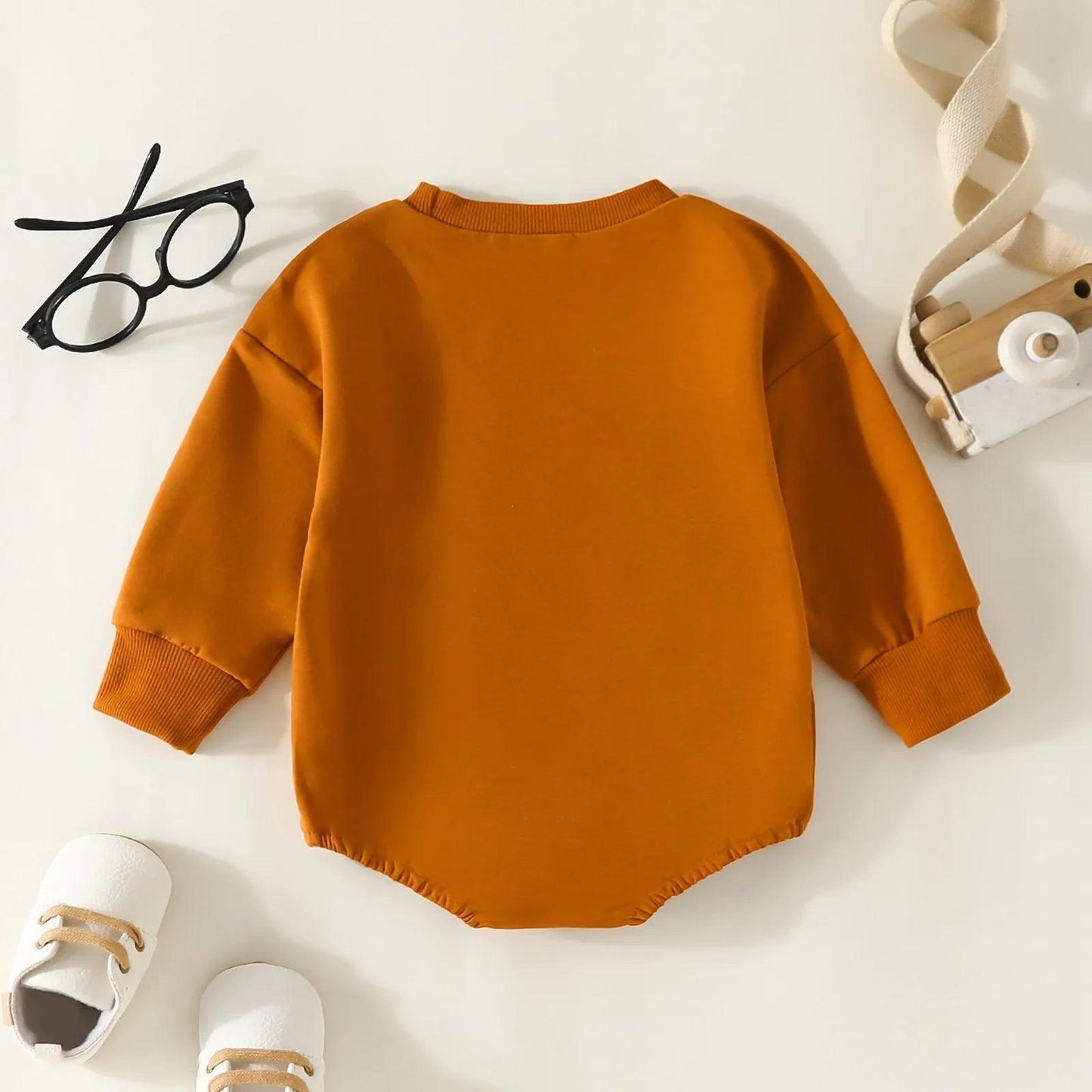 pumpkin patch crew onesie - basil boutique