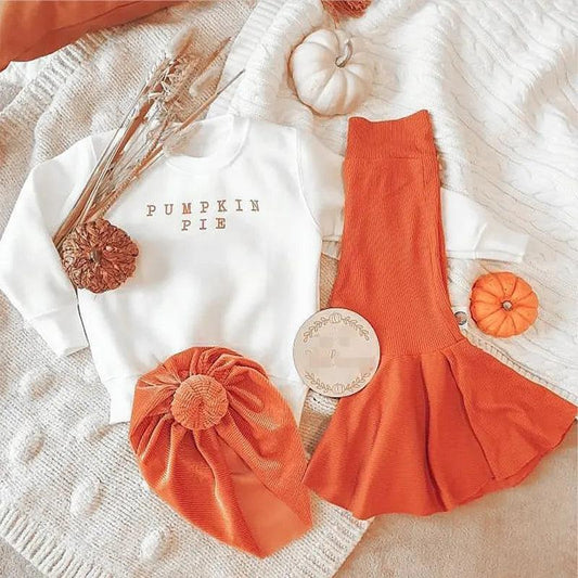 pumpkin pie kids outfit - basil boutique