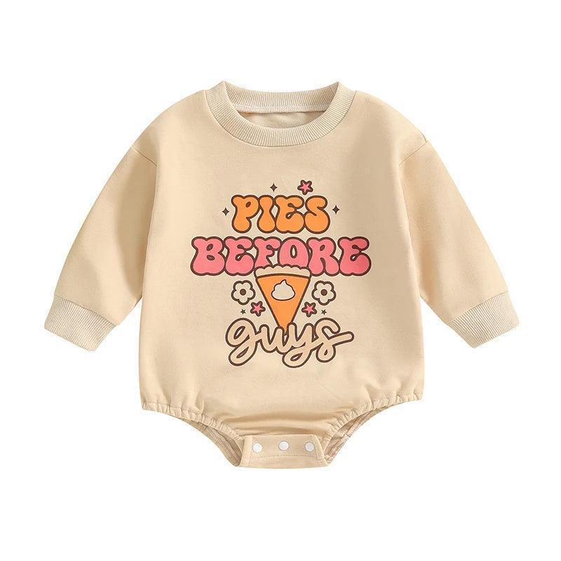 pumpkin pie onesies - basil boutique