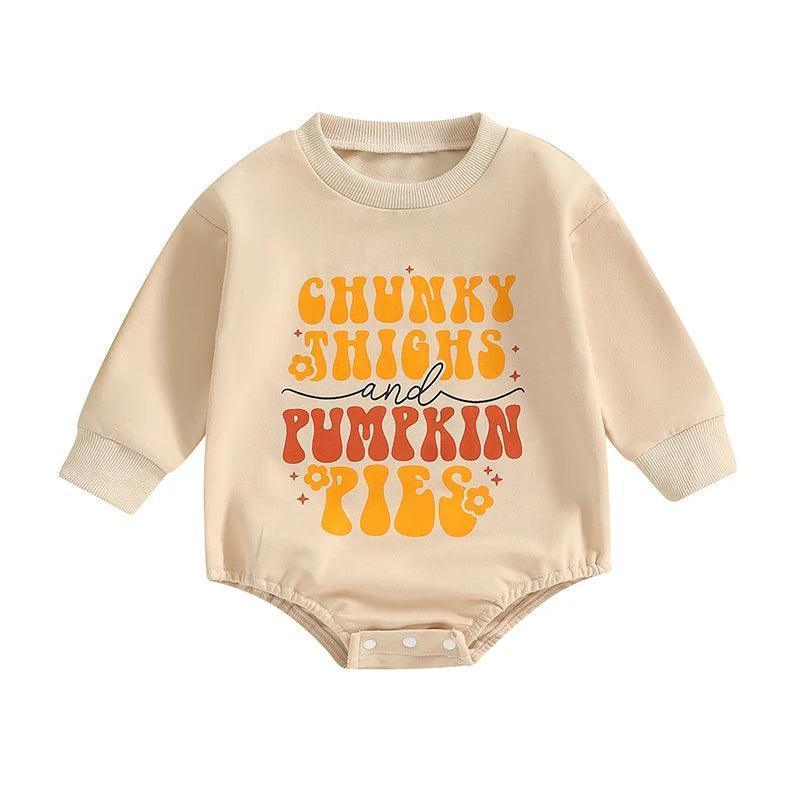 pumpkin pie onesies - basil boutique