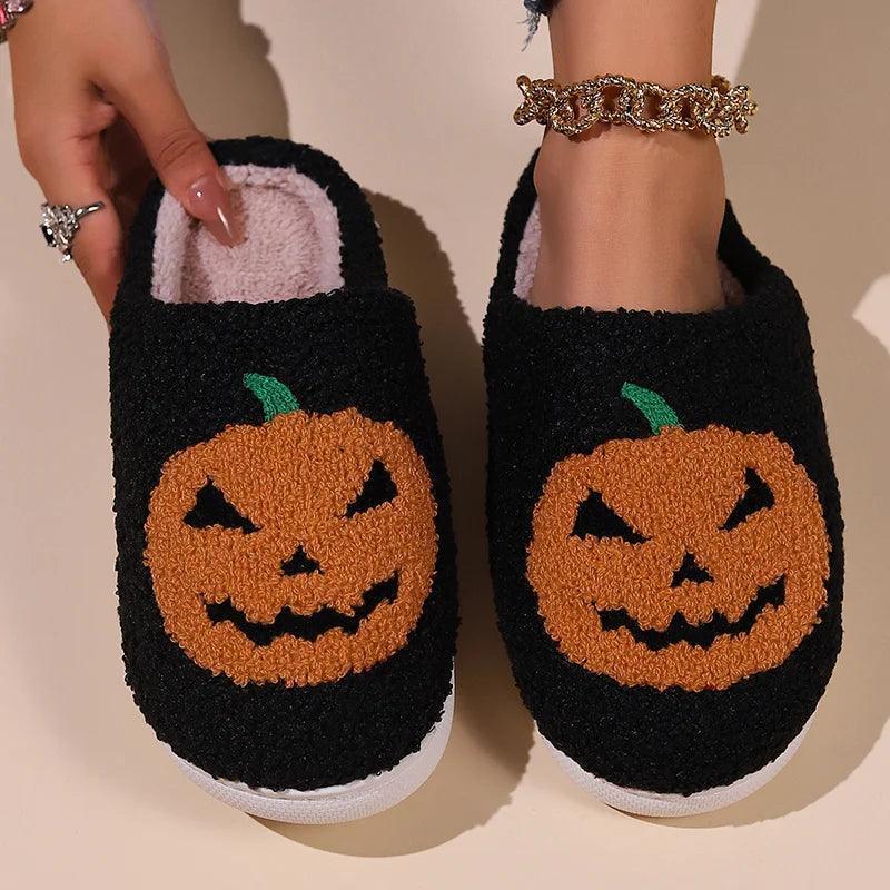 pumpkin slippers - basil boutique