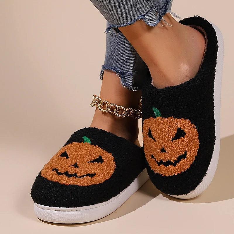 pumpkin slippers - basil boutique